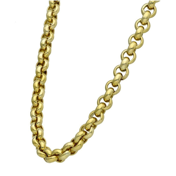 9ct Yellow Gold Heavy Belcher Chain - 18" - 74.6g