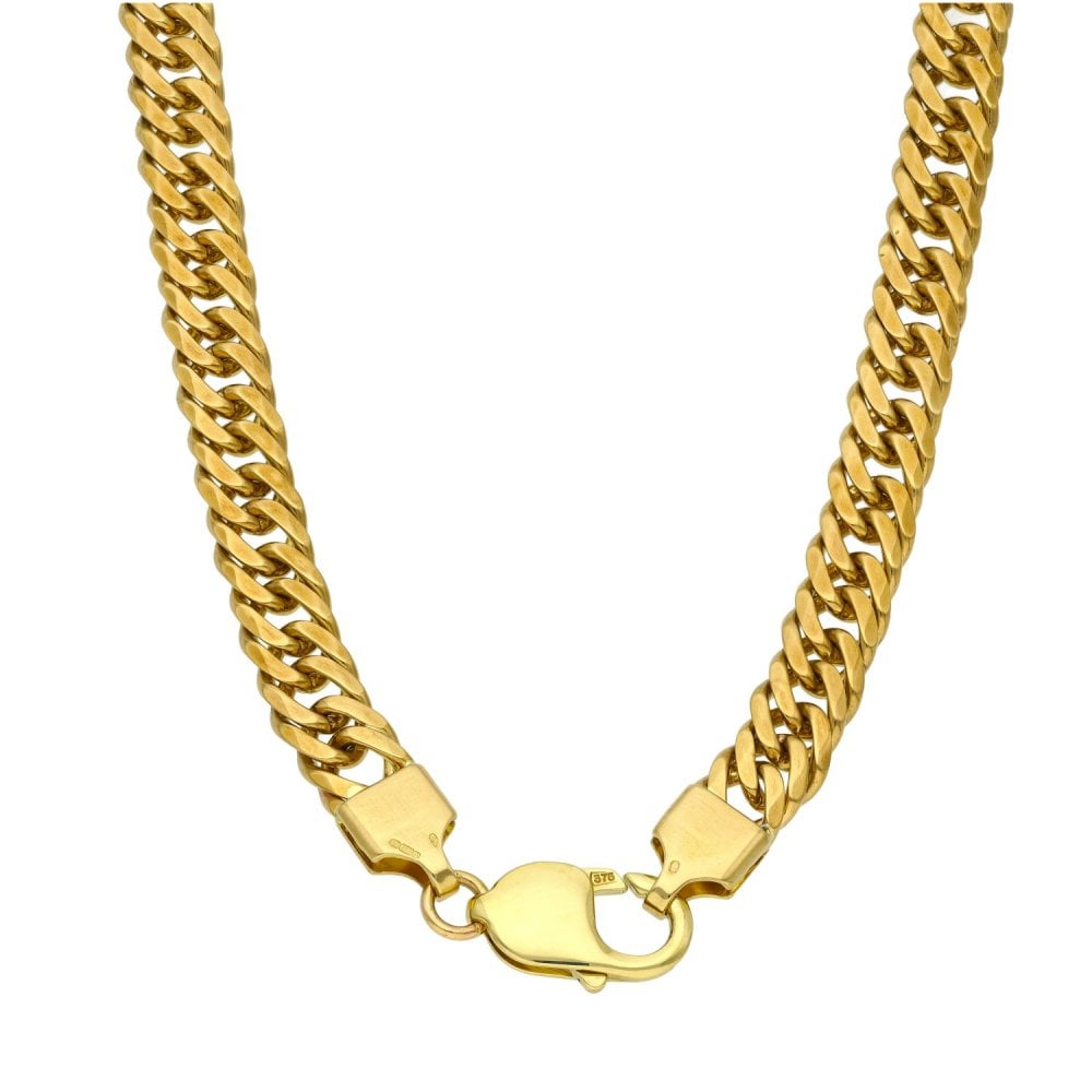 9ct Yellow Gold Curb Chain - 20" - 63.3g