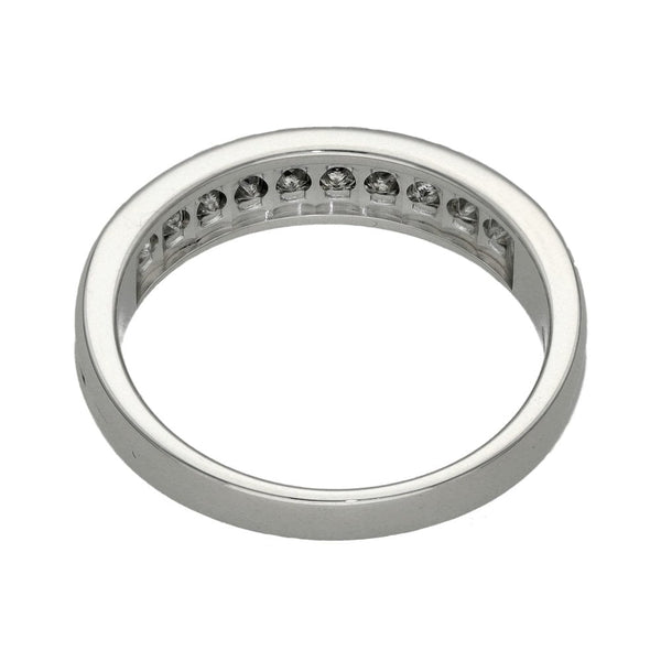 Ladies 18ct White Gold Princess Cut Diamond Set Eternity Ring