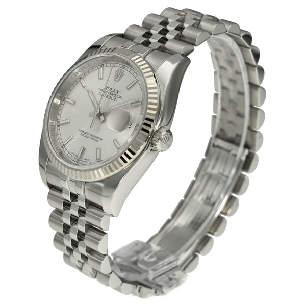 Datejust 36 116234 - Gents Watch - Silver Baton Dial - 2015
