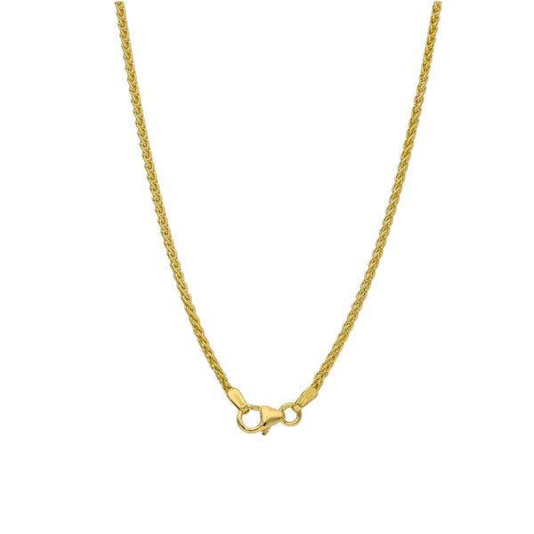 Ladies 18ct Yellow Gold Spiga Chain - 20" - 6.3g