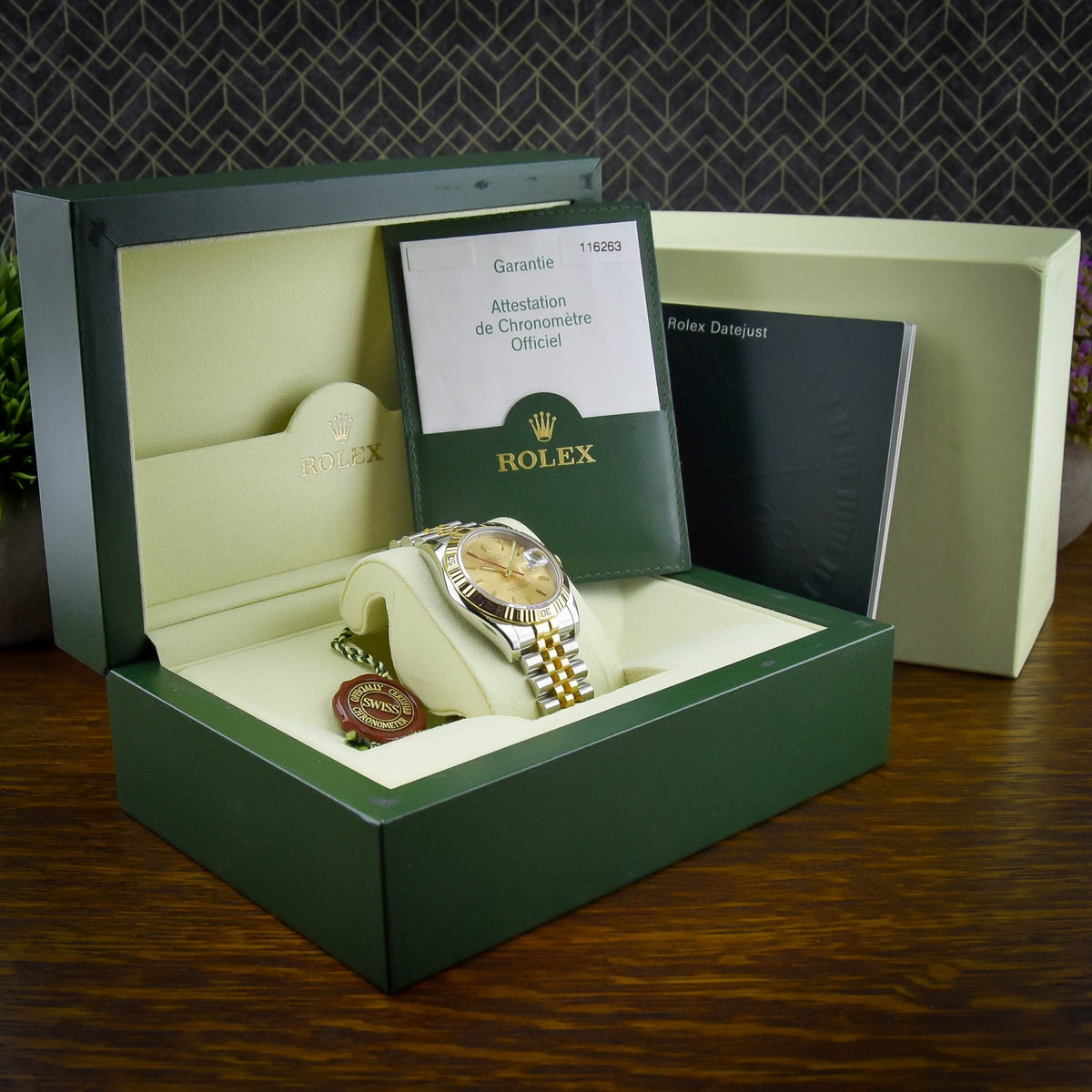 Datejust Turn-O-Graph 116263 - Champagne Dial - 2005