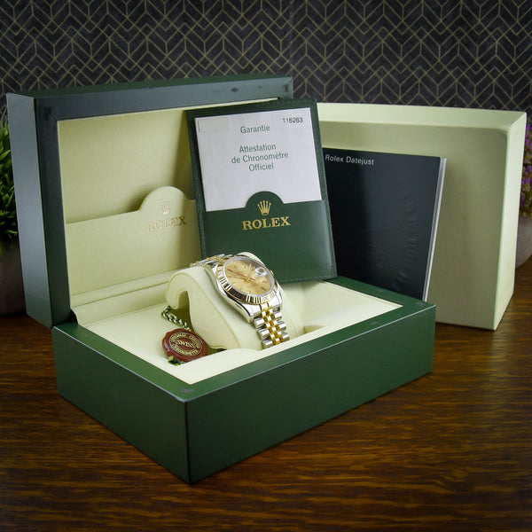 Datejust Turn-O-Graph 116263 - Champagne Dial - 2005