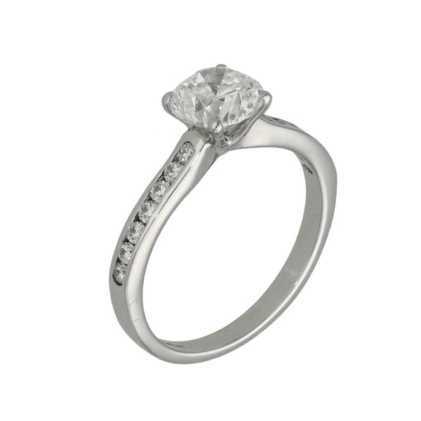 Ladies Platinum Diamond Engagement Ring - Size I - 1.05ct