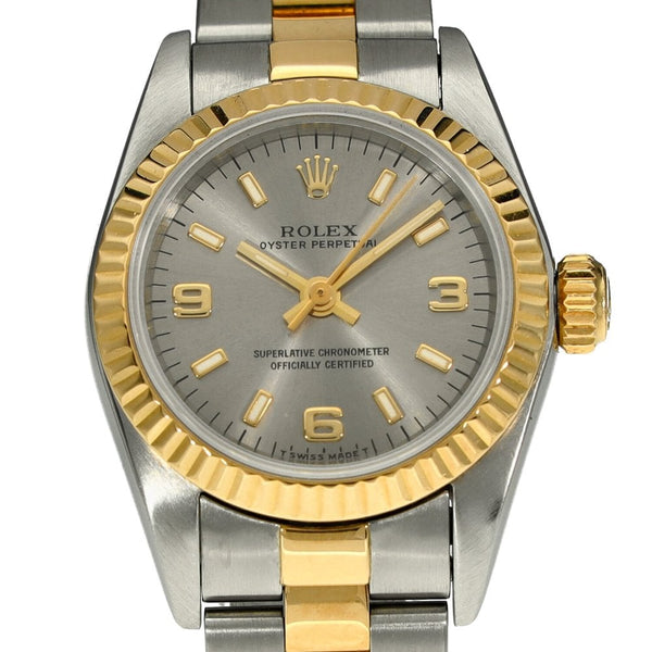 Oyster Perpetual 67193 - Ladies Watch - Grey Dial - 1995