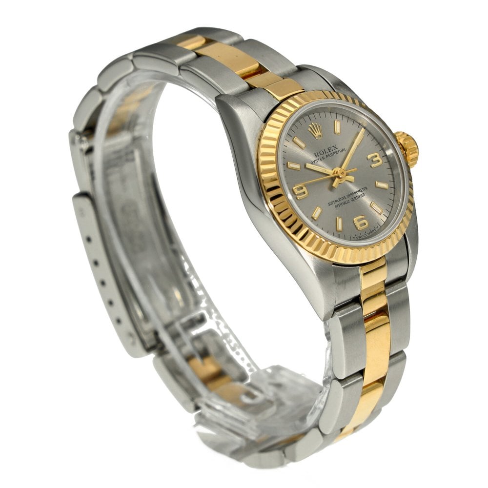 Oyster Perpetual 67193 - Ladies Watch - Grey Dial - 1995
