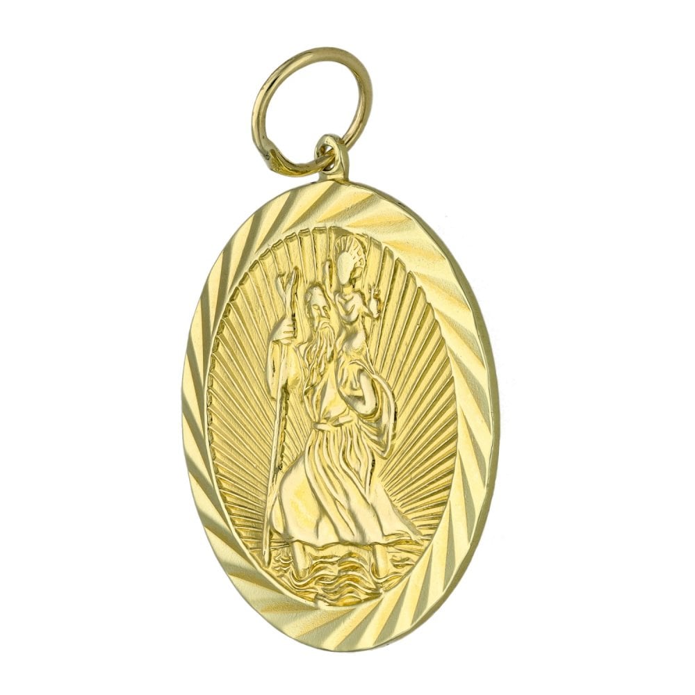 9ct Yellow Gold St. Christopher Pendant - 6.3g
