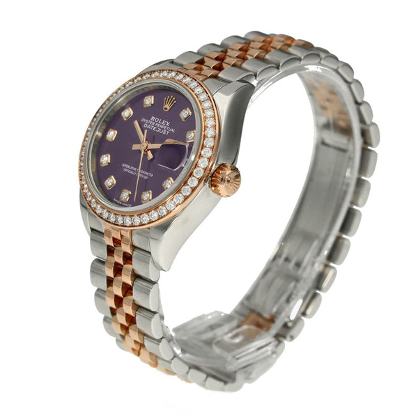 Datejust 279381RBR - Purple Diamond Dial - Diamond Bezel - 2019