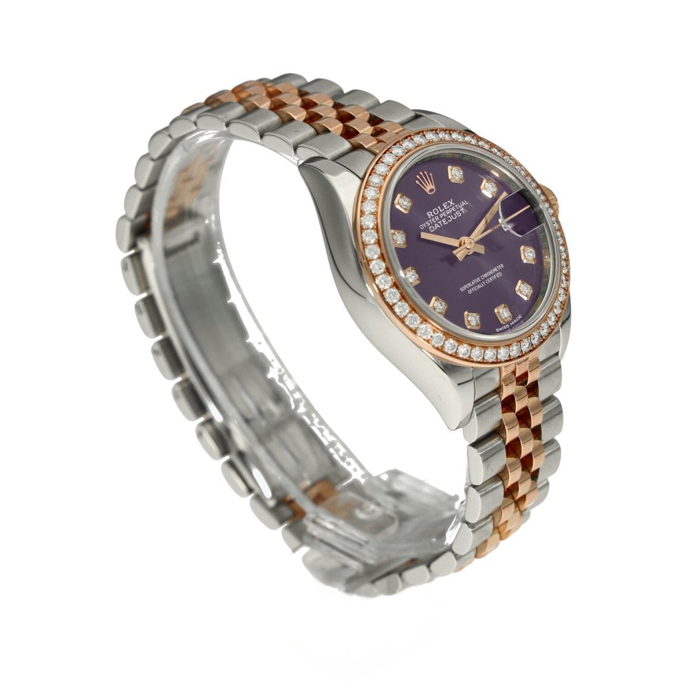 Datejust 279381RBR - Purple Diamond Dial - Diamond Bezel - 2019