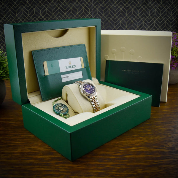 Datejust 279381RBR - Purple Diamond Dial - Diamond Bezel - 2019
