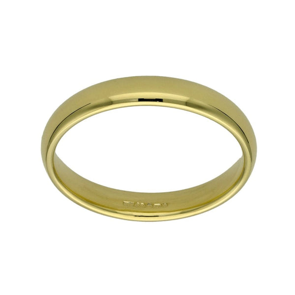 18ct Yellow Gold Court Shape Wedding Ring - Size P - 3mm