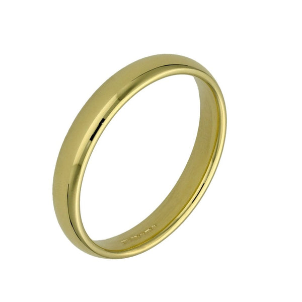 18ct Yellow Gold Court Shape Wedding Ring - Size P - 3mm