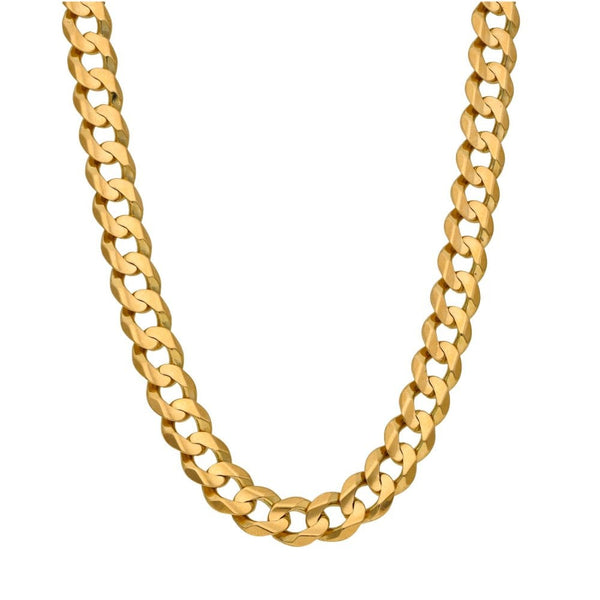 9ct Yellow Gold Curb Chain - 24" - 46.7g