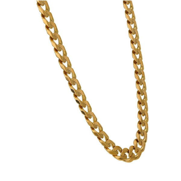 9ct Yellow Gold Curb Chain - 24" - 46.7g