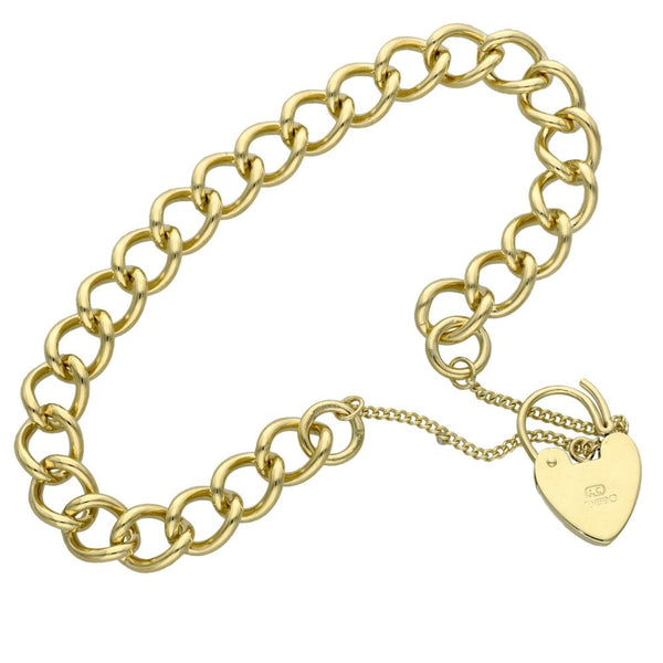 9ct Yellow Gold Curb Bracelet - 7.5" - 19.8g