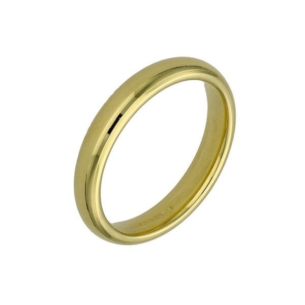 18ct Yellow Gold Court Shape Wedding Ring - Size J - 3mm