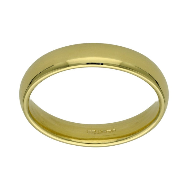 18ct Yellow Gold Wedding Ring - Size T - 4mm