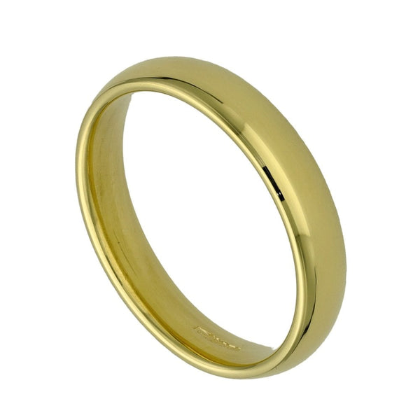 18ct Yellow Gold Wedding Ring - Size T - 4mm