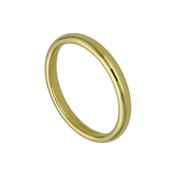 18ct Yellow Gold Court Shape Wedding Ring - Size K - 2mm