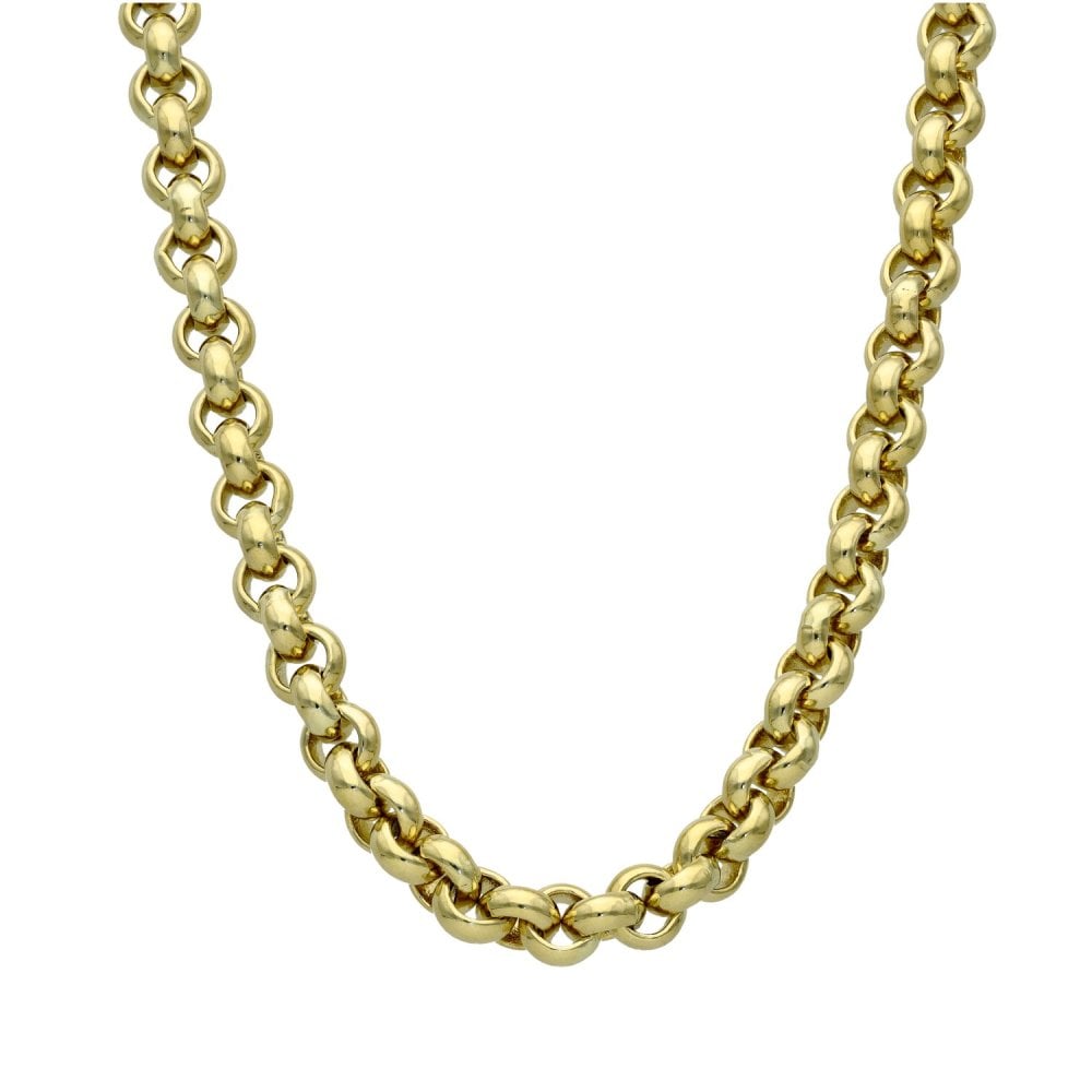 9ct Yellow Gold Heavy Belcher Chain - 20" - 81.1g