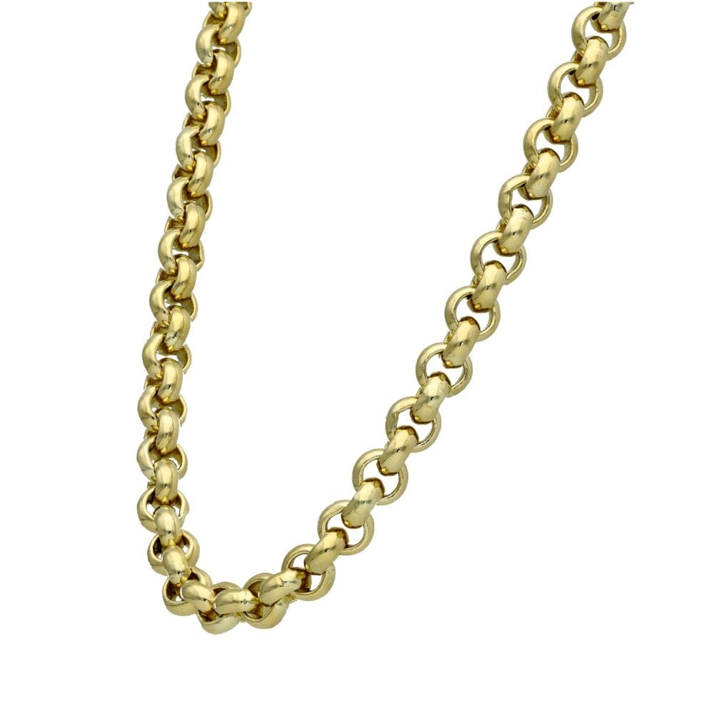 9ct Yellow Gold Heavy Belcher Chain - 20" - 81.1g