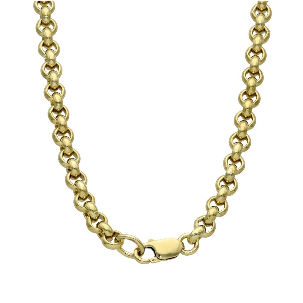 9ct Yellow Gold Heavy Belcher Chain - 20" - 81.1g