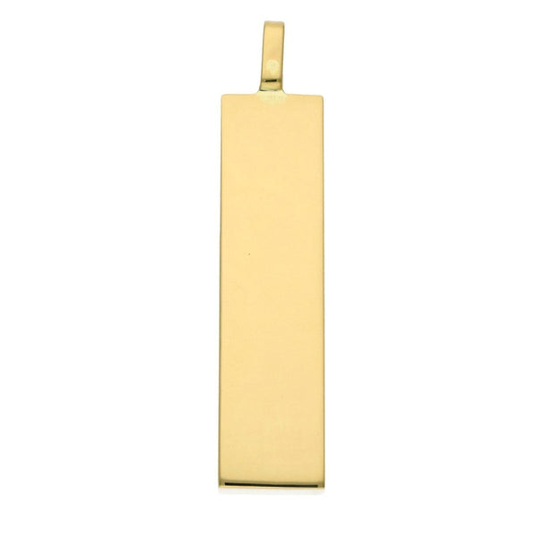 9ct Yellow Gold Ingot Pendant - 34.6g