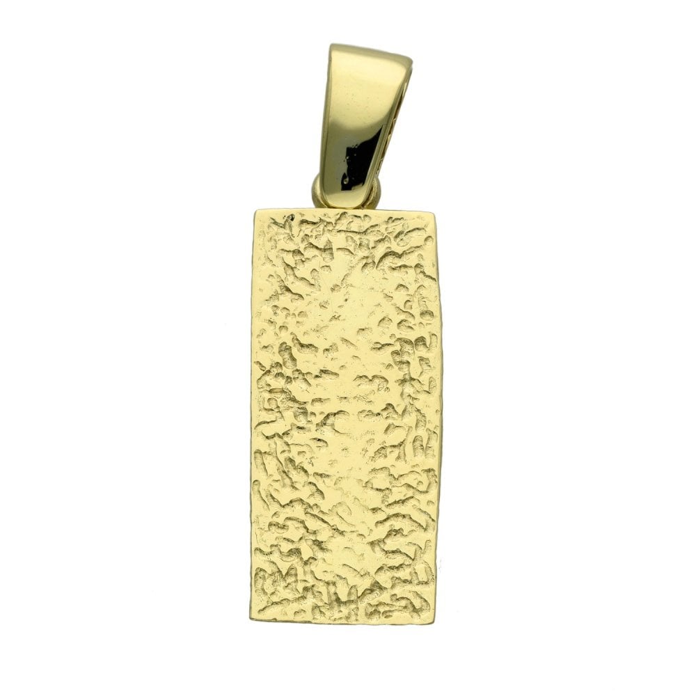 9ct Yellow Gold Ingot Pendant - 13.4g