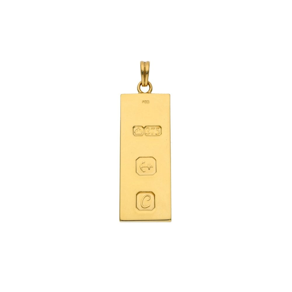 9ct Yellow Gold Ingot Pendant - 20.0g