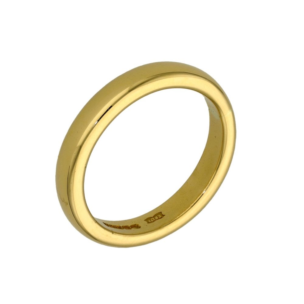 22ct Yellow Gold 3.5mm Wedding Ring - Size M