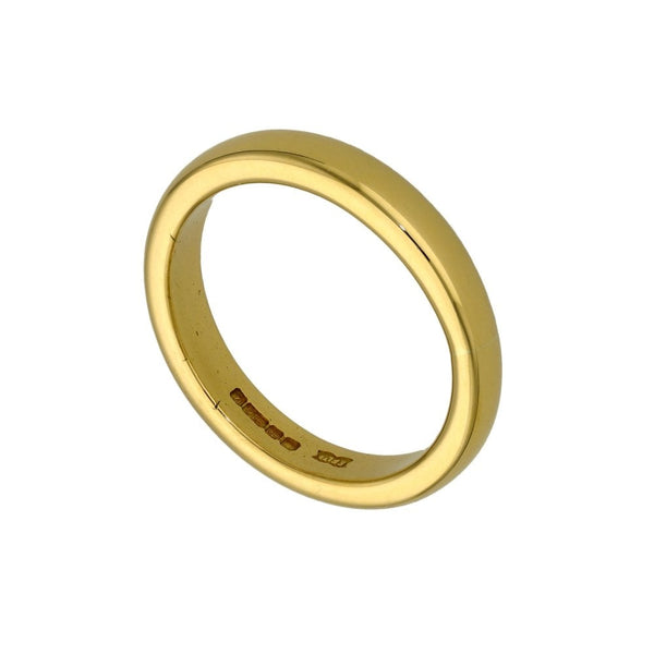22ct Yellow Gold 3.5mm Wedding Ring - Size M
