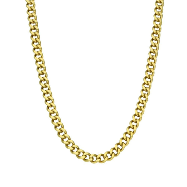 9ct Yellow Gold Curb Chain - 17" - 19.1g