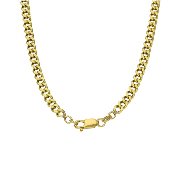 9ct Yellow Gold Curb Chain - 17" - 19.1g