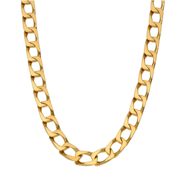9ct Yellow Gold Curb Chain - 24" - 46.7g