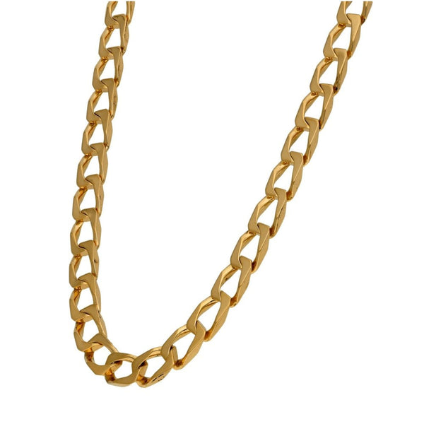 9ct Yellow Gold Curb Chain - 24" - 46.7g