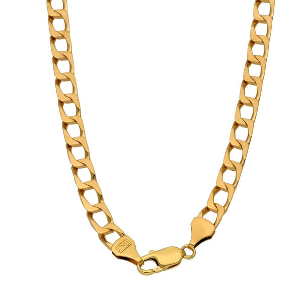 9ct Yellow Gold Curb Chain - 24" - 46.7g