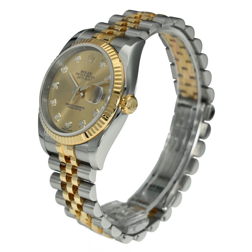 Datejust 116233 - Gents Watch - Champagne Diamond Dial - 2017