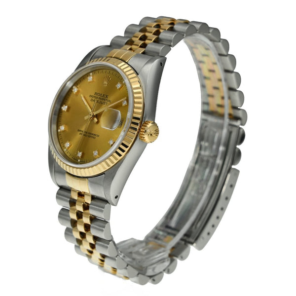 Datejust 16233 - Gents Watch - Champagne Diamond Dial - 1994