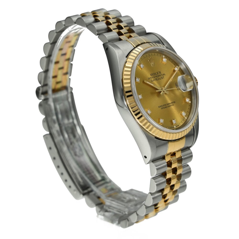 Datejust 16233 - Gents Watch - Champagne Diamond Dial - 1994