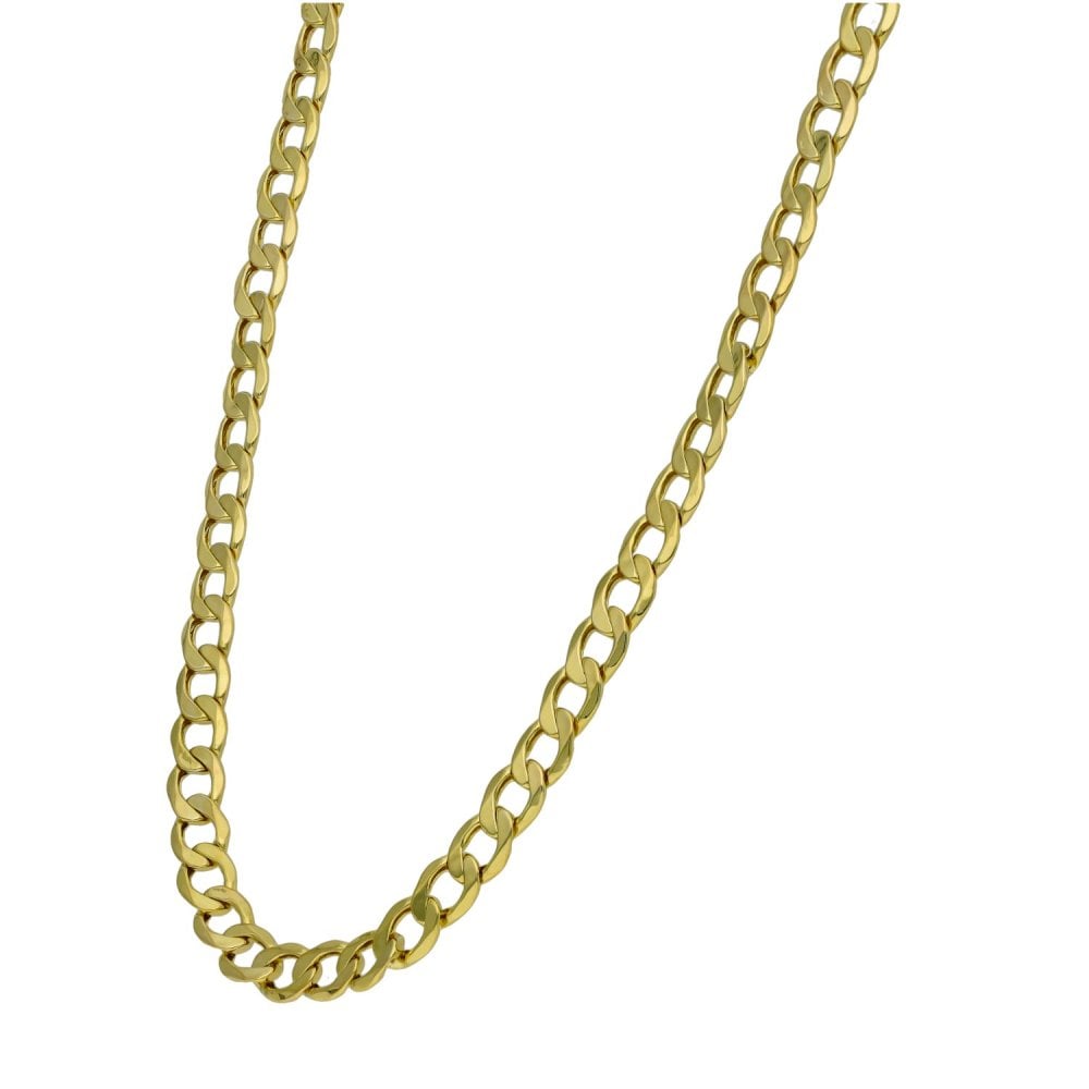 Gents 9ct Yellow Gold Curb Chain - 24" - 8.4g