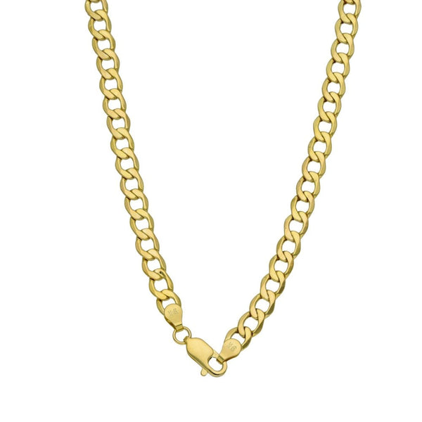 Gents 9ct Yellow Gold Curb Chain - 24" - 8.4g
