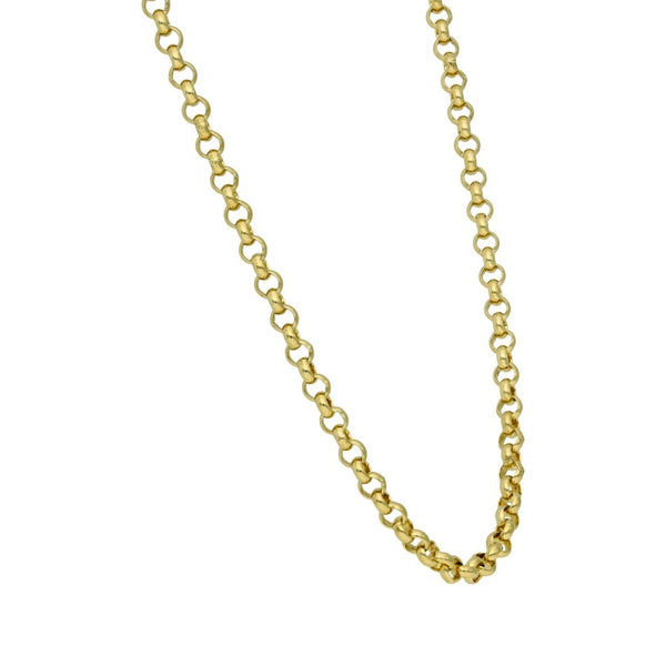 9ct Yellow Gold Belcher Chain - 18" - 16.9g