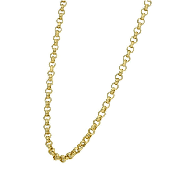 9ct Yellow Gold Belcher Chain - 18" - 16.9g