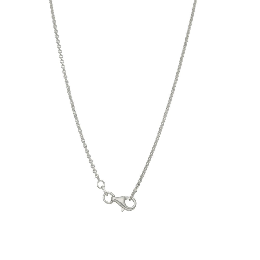 Silver Ring Holder Pendant & Chain - 18" - 4.2g