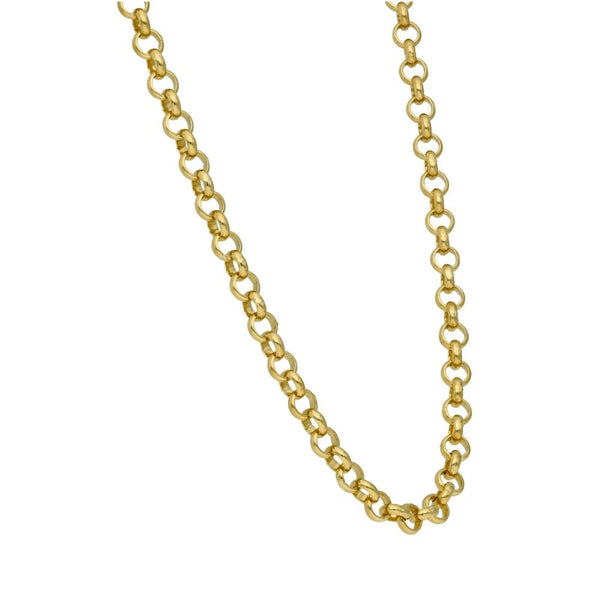 9ct Yellow Gold Solid Belcher Chain - 18" - 17.8g