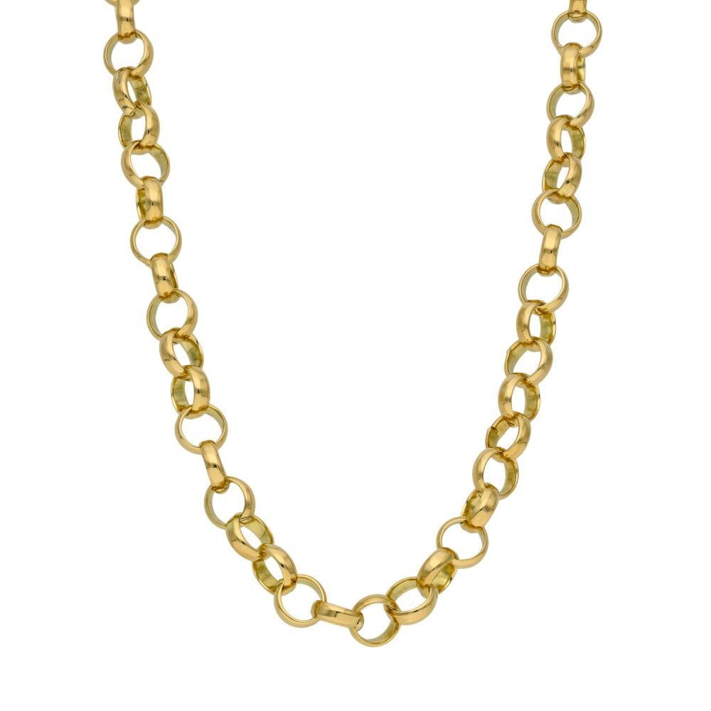 9ct Yellow Gold Solid Belcher Chain - 26" - 45.3g