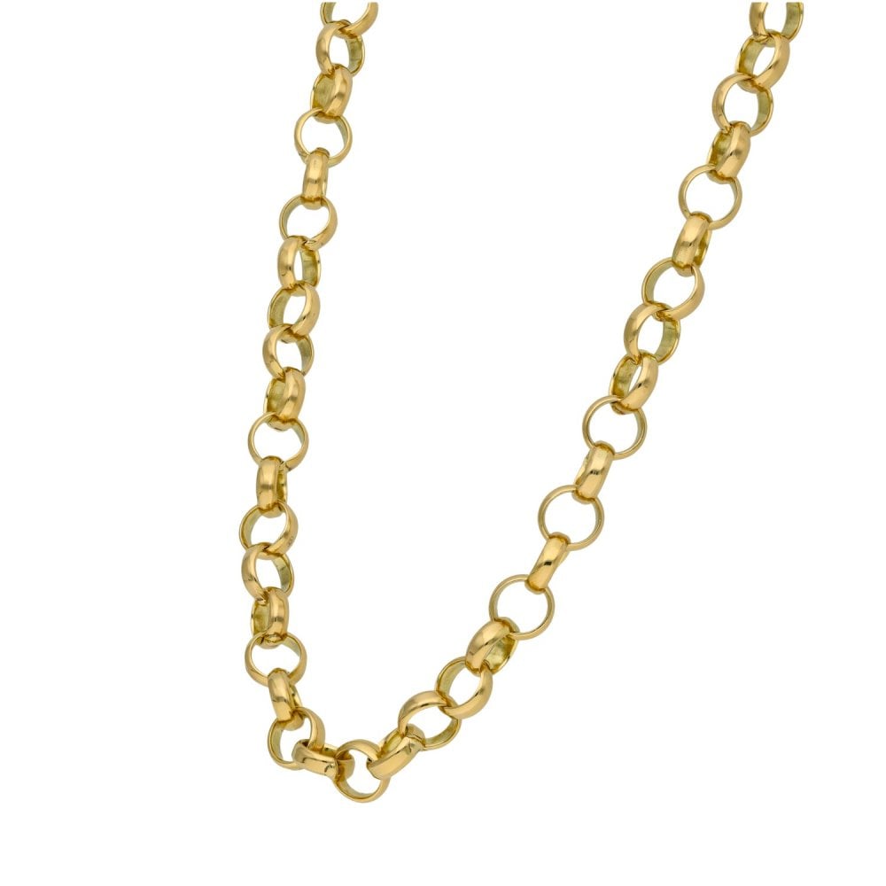 9ct Yellow Gold Solid Belcher Chain - 26" - 45.3g