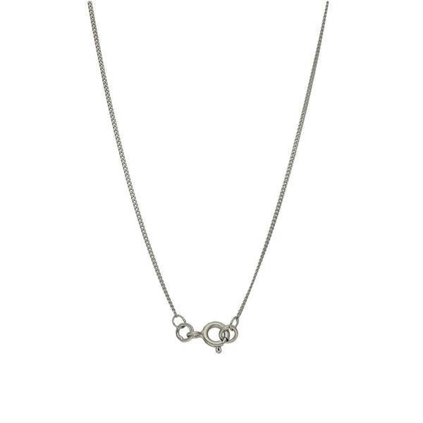 18ct White Gold Diamond Cross Pendant & Necklace - 20" - 0.10ct