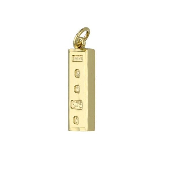 9ct Yellow Gold Ingot Pendant - 4.4g