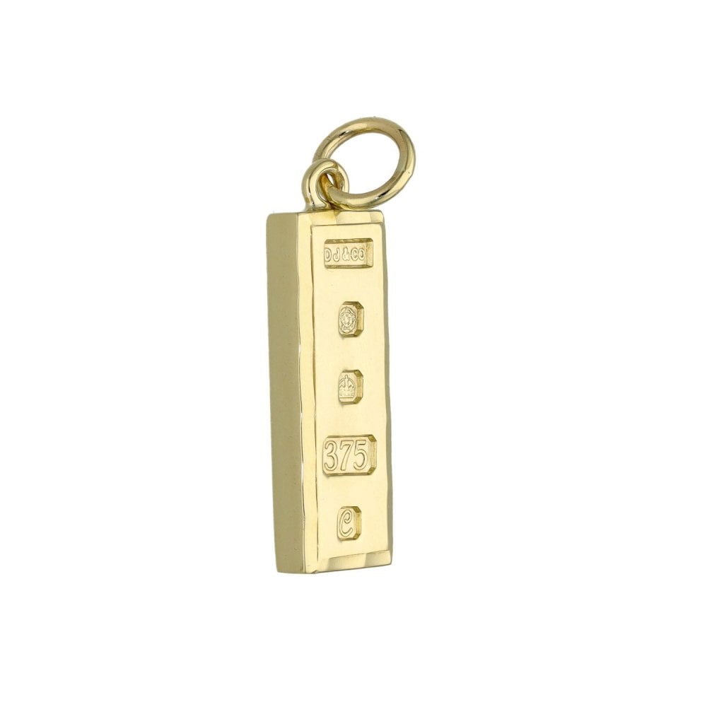 9ct Yellow Gold Ingot Pendant - 4.4g